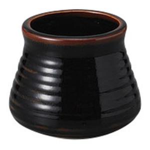 茶道具 香合 / 織部はじき香合（鉄山作） 化粧箱入 寸法:5.6×4.7cm 88g