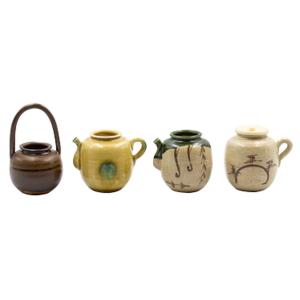 四滴茶入　加藤五陶　茶道具 茶道具 茶入 四滴茶入 蓋1個付 加藤五陶作 茶道 : 茶道具いまや