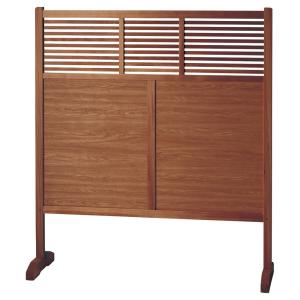 インテリア 衝立 / 民芸衝立格子/木目・茶 寸法: 120 × 38 × 135cm
