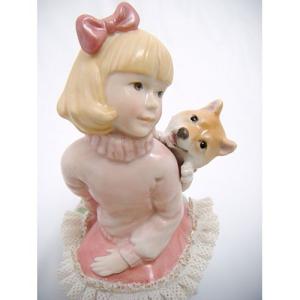 マイ ファミリー ポーレセン・レースドール・オルゴール 柴犬 [H18cm]｜setomono-honpo