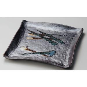 ☆ 萬古焼大皿 備前風三角皿(大) [ 26.5 x 8cm ] 【 料亭 旅館 和食器