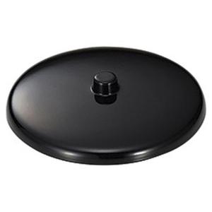 和食器 湯呑蓋 / (M)湯呑蓋(つまみ付)黒2.5寸(洗) 寸法: