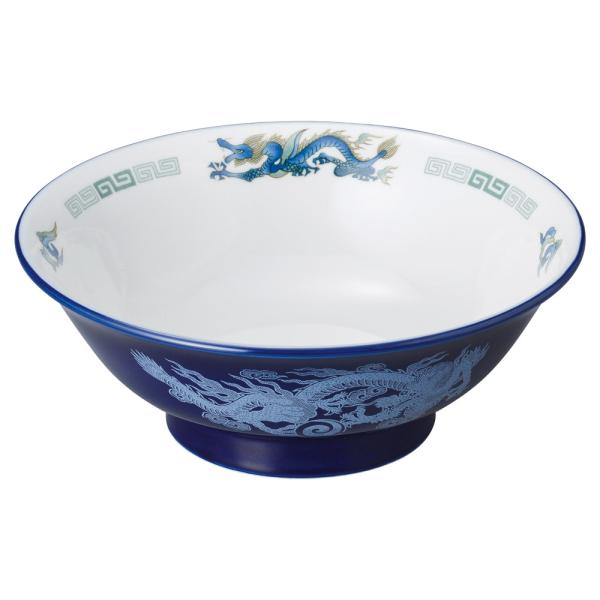 ルリ白竜 7.5反高台丼 寸法:23.5×8.8cm | 中華食器
