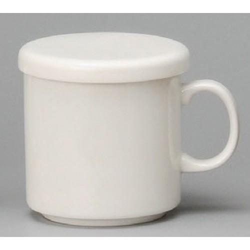☆ マグカップ ☆ 無地蓋付マグ（茶こし付） [ 80 x 89mm・330cc ] 【レストラン ...