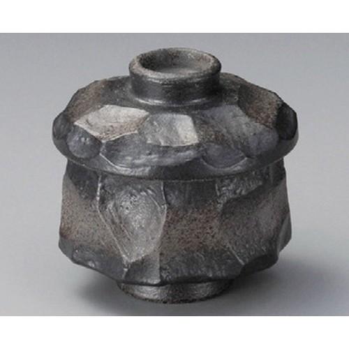 ☆ むし碗 ☆ 岩肌（黒）むし碗 [ 80 x 84mm ] 【料亭 旅館 和食器 飲食店 業務用 ...