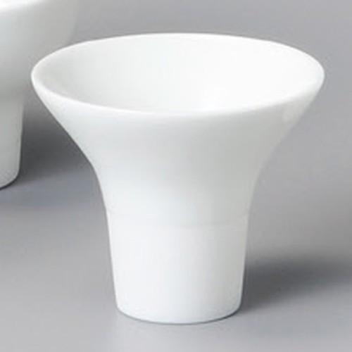 ☆ 盃 ☆ 白磁一献盃ラッパ [ 80 x 68mm・120cc ] 【居酒屋 割烹 和食器 飲食店...