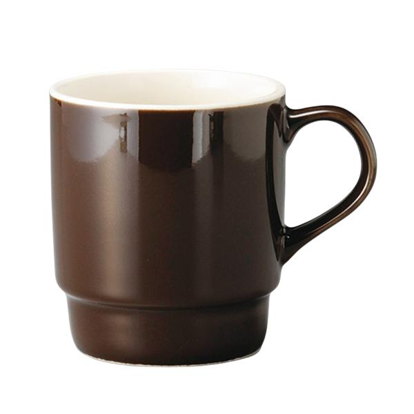 食器 / チョコ色スタックマグ(新型) 寸法:80×92mm・340cc