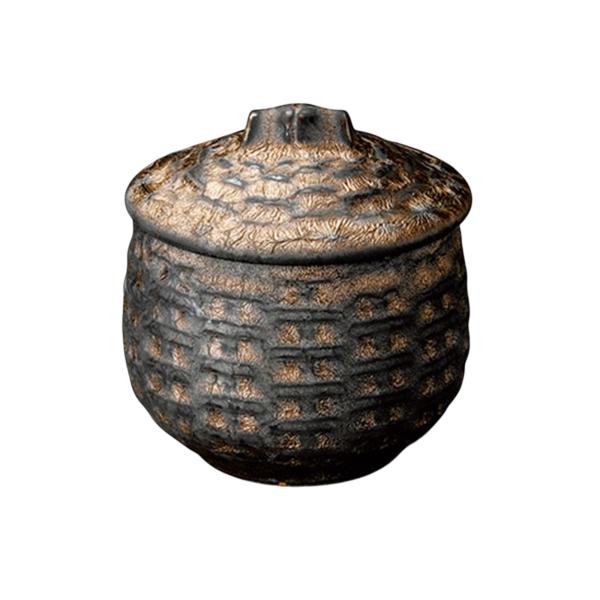 和食器 / 金結晶 カゴメむし碗 寸法:75×80mm・130cc