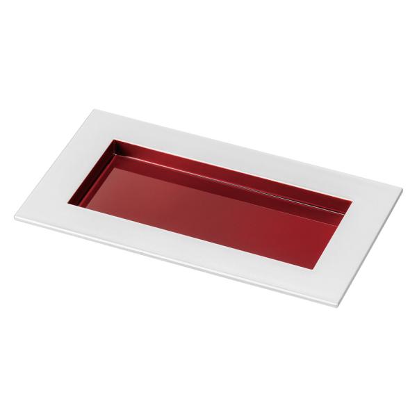 銀地内ワイン 80長角ツバ付盛器 寸法:23×13.2×2cm | 食器