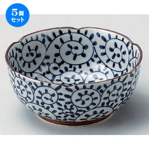 5個セット ☆ 小鉢 ☆内外蛸唐草深小鉢 [ 13.3 x 5.8cm 240g ]  | 小鉢 和...