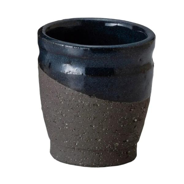 黒御影ぐい呑 [ 5.8×6.4cm(80cc) 80cc 140g ] 陶器（土物） | 冷酒 盃...