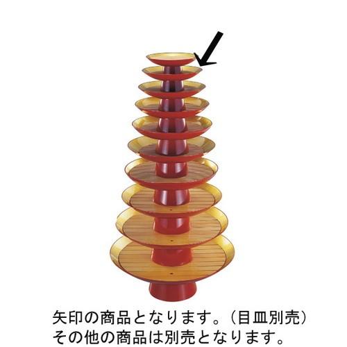 盛器 金盃盛器外朱内本金雅(目皿別売)8寸 [24φ x 8.3cm] 熱硬化性樹脂(メラミンまたは...