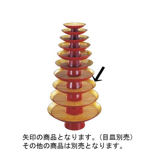 盛器 金盃盛器外朱内本金雅(目皿別売)尺4寸 [42.3φ x 14.7cm] 熱硬化性樹脂(メラミ...