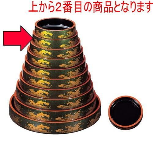 寿司 D.X富士型桶グリーンパール波8寸 [25.0φ x 6.0cm] ABS樹脂 (7-459-...