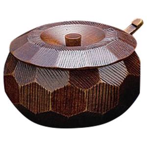 おひつ ひつまぶし 器 飯櫃 木製 漆塗り 亀甲彫 くり抜き 6.0 1合半 和