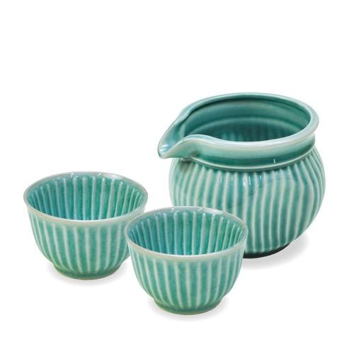 SOGI 酒器 3点セット 緑 797233