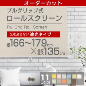 ロールスクリーン 光調整機能付き　幅135 丈180 2個セット 遮光タイプ」ロールスクリーン165cm×135cm（全11色） : 節約
