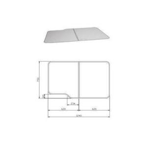 [10190628・MGJ-130W]タカラスタンダード　浴室　組み合わせ式風呂フタ　2枚組