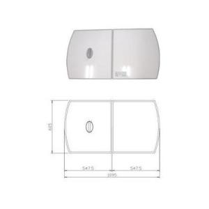 [10193673・フロフタMZ-12W]タカラスタンダード　浴室　組み合わせ式風呂フタ　2枚組