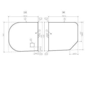 [AFKKS80045RSAA21W]TOTO　浴室部材　HDラクかるふた2枚R　〈EKK80045...