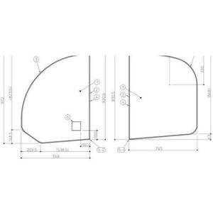TOTO お風呂のふた 風呂ふた 2枚割りフタ KA160SWD ラクかる2枚