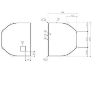 [AFKKS84092KSAA21W]TOTO　浴室部材　WBラクかるふた2枚