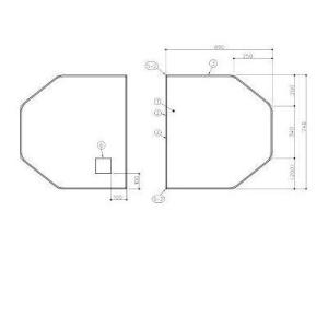[AFKKS84094KSAA21W]TOTO 風呂フタ　WBラクかるふた2枚〈AFKK84094W...