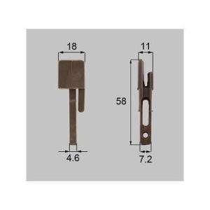 ポイント10倍[C8ADP25]トステム/LIXIL/新日軽　部材　網戸外れ止め