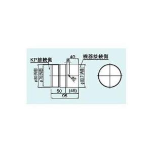 [EFA-80TNJ]リンナイ　オプション　φ80KP部材　φ80排気アダプタ