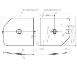 [AFEKK80040WR4]TOTO　1650クレイドル断熱風呂蓋R〈EKK80040WR4の後継...