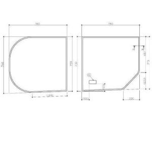 TOTO 【EKKS6ALAA21WN】TOTO 風呂ふた 部品 160ラウンド軽量蓋2枚L