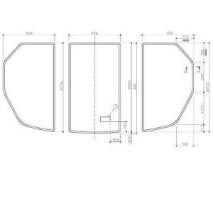 TOTO EKK80071WL TOTO 1650ラウンド風呂蓋L 3枚 : 設備プラザ 2号店