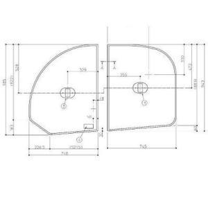 TOTO お風呂のふた 風呂ふた 2枚割りフタ KA160SWD ラクかる2枚