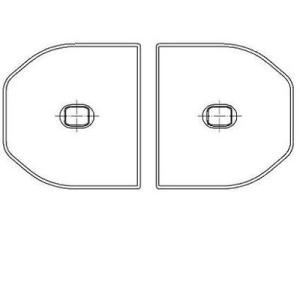 TOTO 風呂ふた 1200YRラクカル蓋2枚L 【EKKS2NLAA21WN】 : 建材と住設
