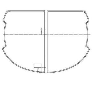 [AFEKK84075W4]TOTO　風呂ふた　シエル1300ワリフタ　ホオン 1300シエル割り蓋...