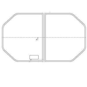 [EKK84116N2#ETW]TOTO　風呂ふた　1250ワリフタ(1250割蓋)