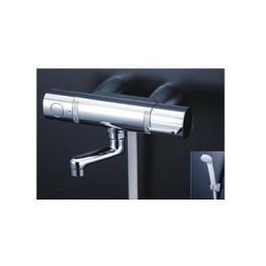 [FTB100KKSR8T]KVK　サーモスタット式シャワー　スカートソケットタイプ 80mmパイプ...