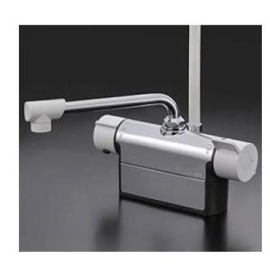 [FTB200DP8]KVK デッキ形サーモスタット式シャワー 取付ピッチ85mm 190mmパイプ...