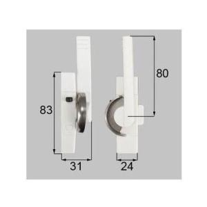 [HAKEY72R]トステム/LIXIL/新日軽　部材　クレセント　ホワイト