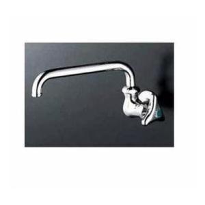 [K10-R24]KVK 横形自在水栓 240mm横自在パイプ付