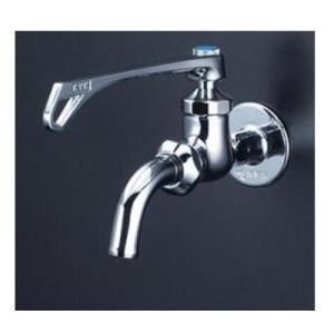 [K11LLT]KVK 吐水口回転形水栓 ワンタッチレバー仕様 ロングレバー単水栓シリーズ 固定こま...