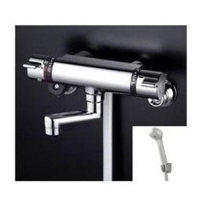 [KF800TN]KVK 水栓金具 サーモスタット式シャワー 水栓 80mmパイプ付
