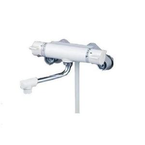 [KF800WC4R2]KVK 水栓金具 サーモスタット式シャワー ホワイト色 240mmパイプ付　...