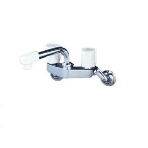 [KM4G3N]KVK　水栓金具 2ハンドル混合栓 150mmパイプ付〈KM4G3の後継品〉