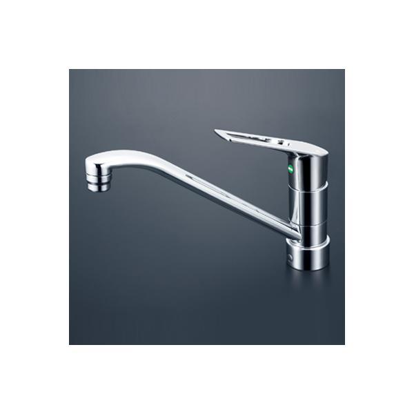 あすつく ポイント10倍 即納 [KM5011JTEC]KVK 水栓金具 流し台用シングルレバー式混...