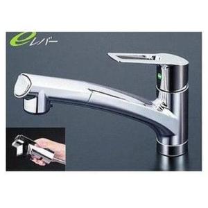 [KM5021TEC]KVK 水栓金具 シングルレバー混合栓 台所 エコ