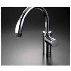 【美品】KVK シングルシャワー付き混合栓　KM6061 シングルシャワー付混合栓（eレバー）金めっき：KM6061ECG