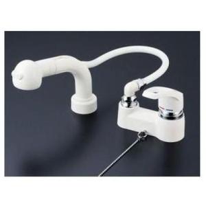 [KM8008SLGS]KVK 水栓金具 シングルレバー式 洗髪シャワー