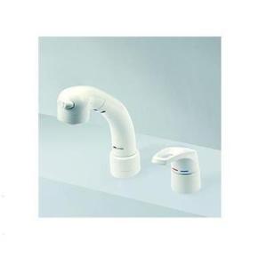 KVK 水栓金具【KM8039ZN】洗面用水栓 傾斜水栓 シングル洗髪シャワー