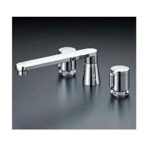 [KM85GTCU]KVK 水栓金具 バス用埋込２ハンドル混合栓　ナット接続